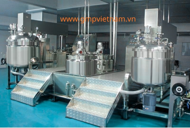 Bồn khuấy trộn hóa chất, máy khuấy trộn hóa chất mỹ phẩm