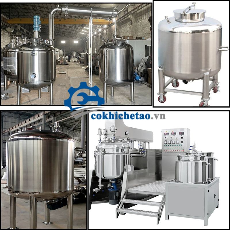 Bồn khuấy trộn hóa chất, mỹ phẩm, thực phẩm