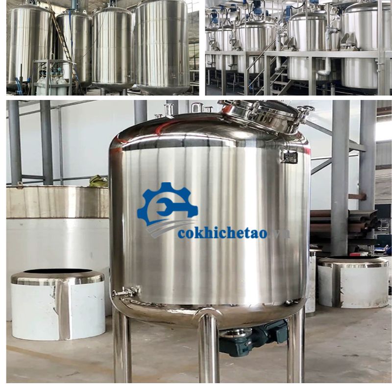 Bồn khuấy trộn mỹ phẩm, thực phẩm, hóa chất
