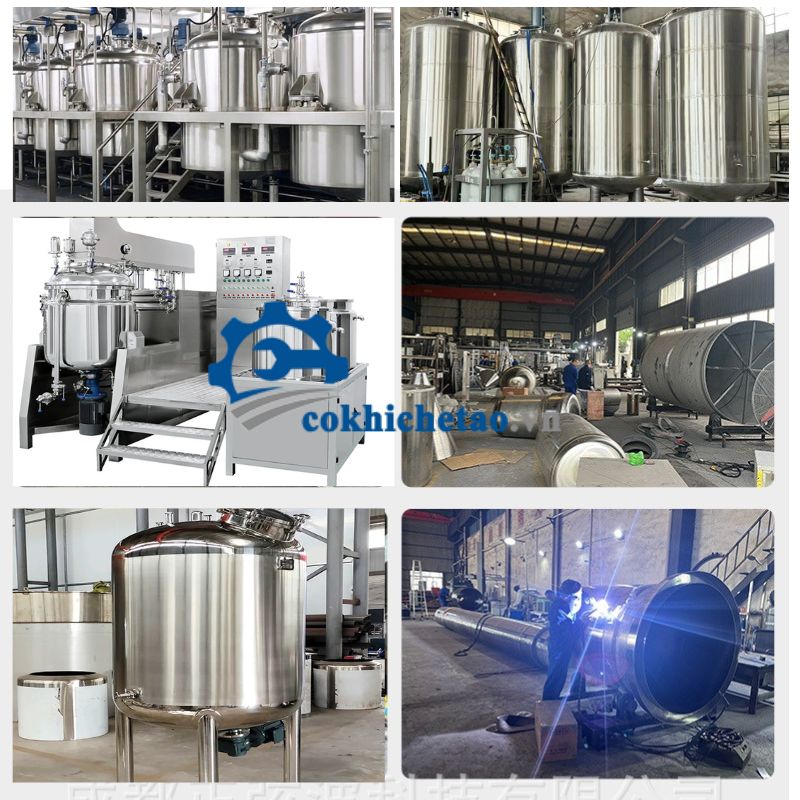 Máy khuấy trộn nhũ hóa mỹ phẩm, thực phẩm, có gia nhiệt