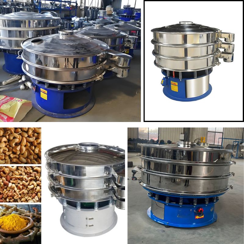 Máy sàng bột rung 3 tầng