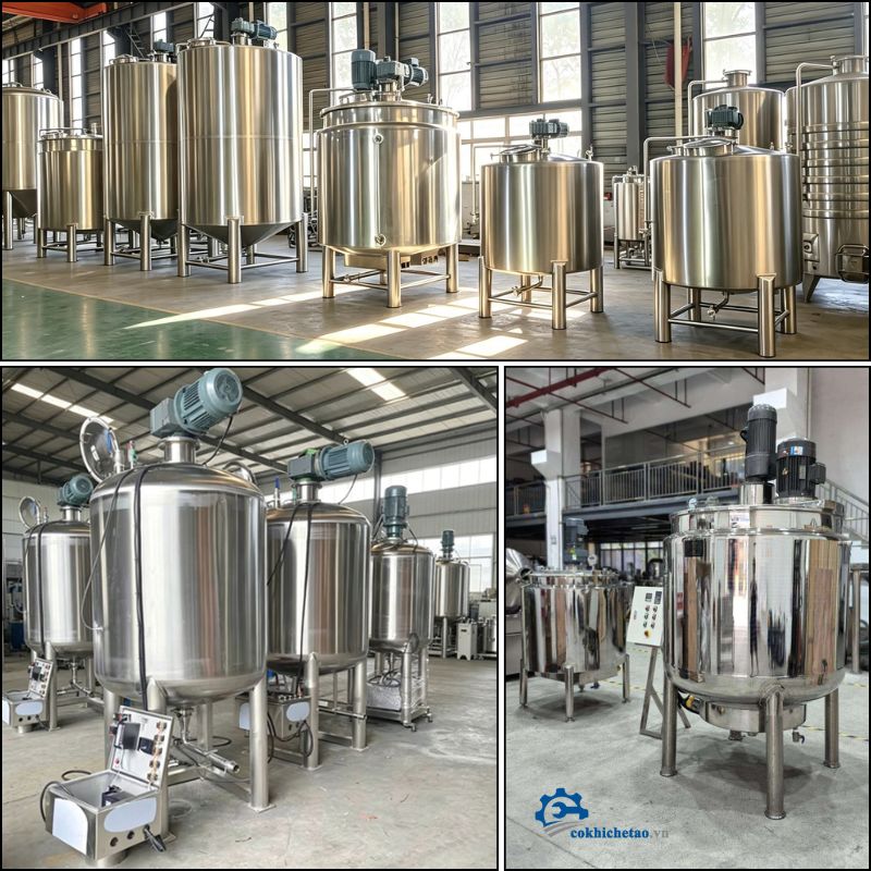 Bồn khuấy trộn thực phẩm, mỹ phẩm, hóa chất