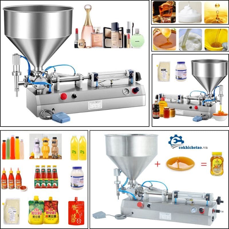 Máy chiết rót 1 vòi định lượng khí nén