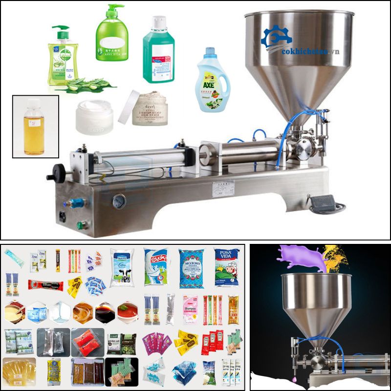 Máy chiết rót bán tự động 1 vòi