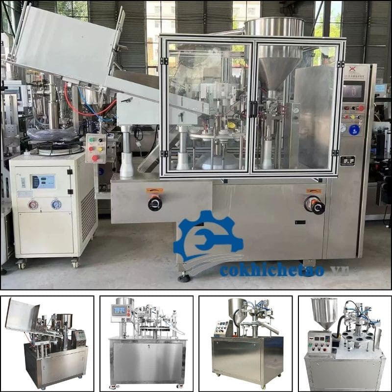 Máy chiết tuýp mỹ phẩm tự động