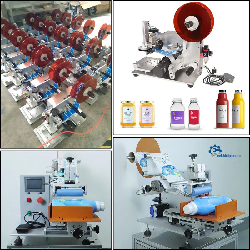 Cung cấp máy dán nhãn chai vuông