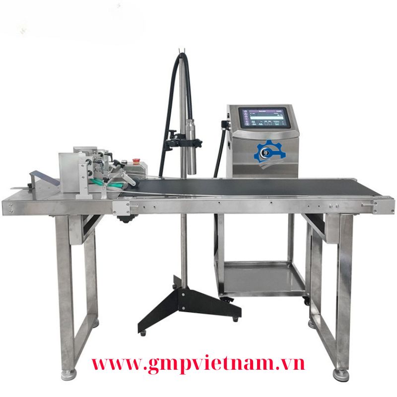 Máy in phun date có băng tải