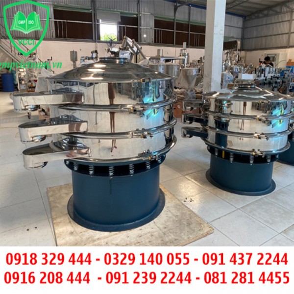 Máy Sàng Rung 3 Tầng - Máy Sàng Tròn Ly Tâm, Máy Sàng Bột, Tạp Chất, Mỹ Phẩm, Nguyên Liệu
