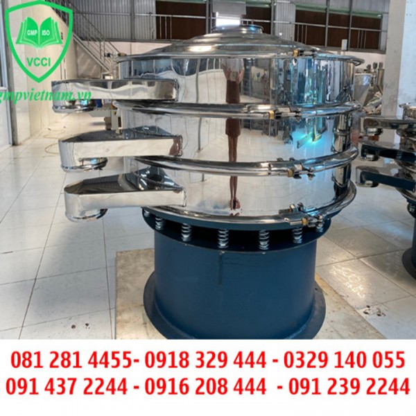 Máy Sàng Rung 3 Tầng - Máy Sàng Tròn Ly Tâm, Máy Sàng Bột, Tạp Chất, Mỹ Phẩm, Nguyên Liệu