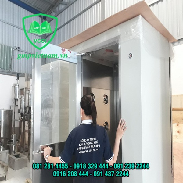 Air shower – Bán buồng thổi khí, buồng thổi bụi phòng sạch 2 người
