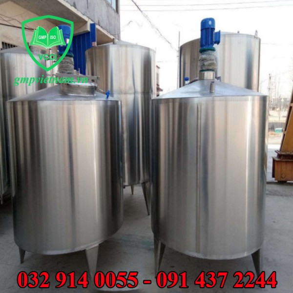 Bồn trộn nguyên liệu lỏng, bồn trộn thực phẩm, đồ uống giá rẻ