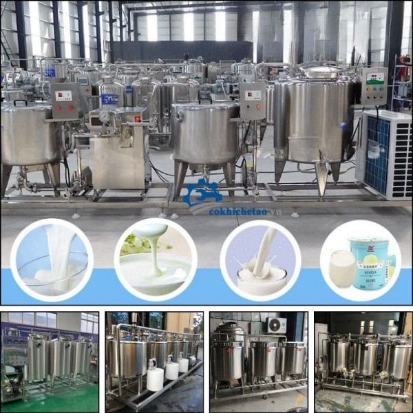 Dây chuyền sản xuất sữa chua, nước trái cây tự động hóa chất lượng tốt