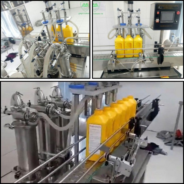 Máy chiết rót – Máy chiết rót mỹ phẩm, máy chiết 3 vòi chất lượng cao