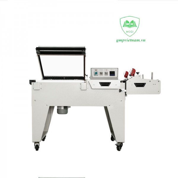 Máy co màng bán tự động - Máy co màng lốc chai, máy rút màng co giá rẻ